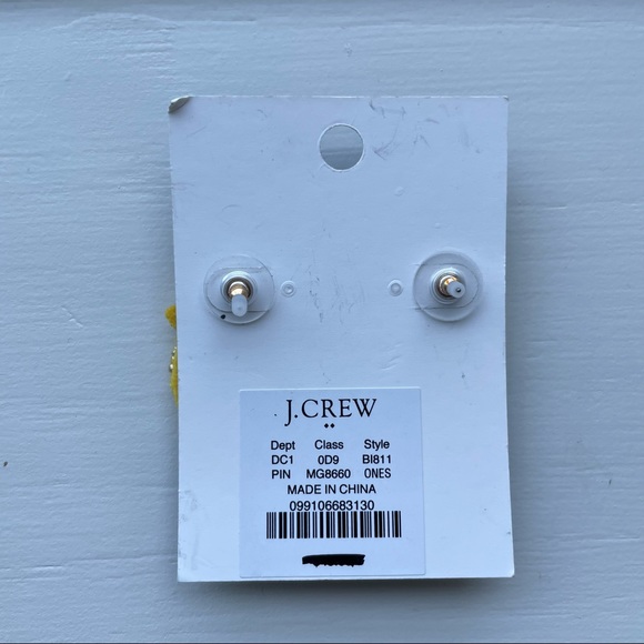 J.Crew Pineapple Beaded Statement Fashion Earrings - Picture 5 of 5